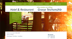 Desktop Screenshot of grosse-teichsmuehle.de